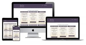 StirFry Seminars website in 4 screen sizes