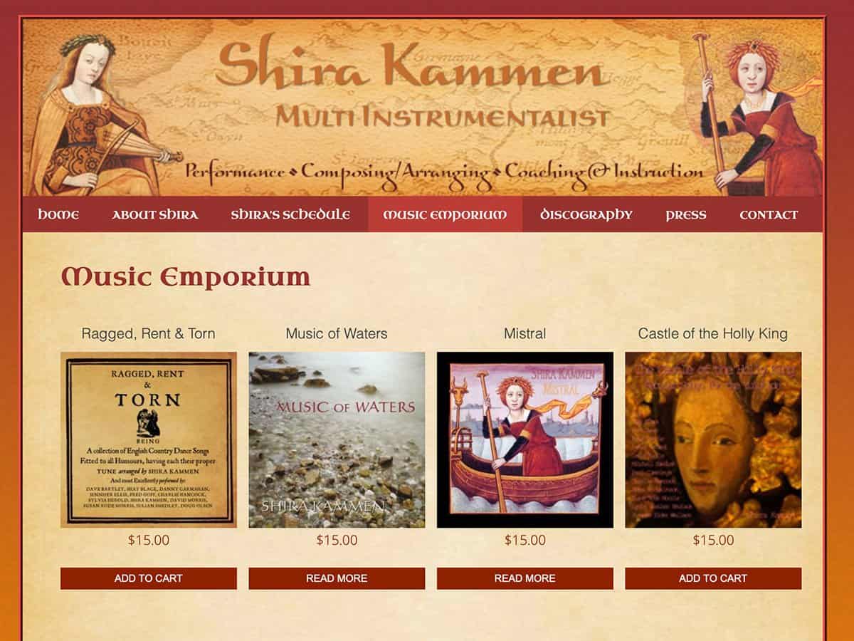 Shira Kammen homepage