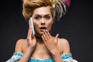 Historical Woman with Cell Phone Design Matters